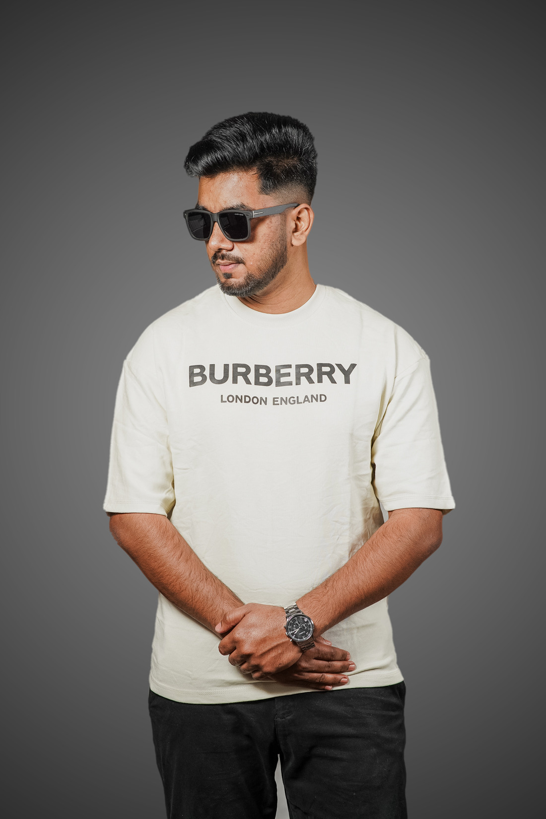 BUEBERRY DROP SHOULDER T-SHIRT